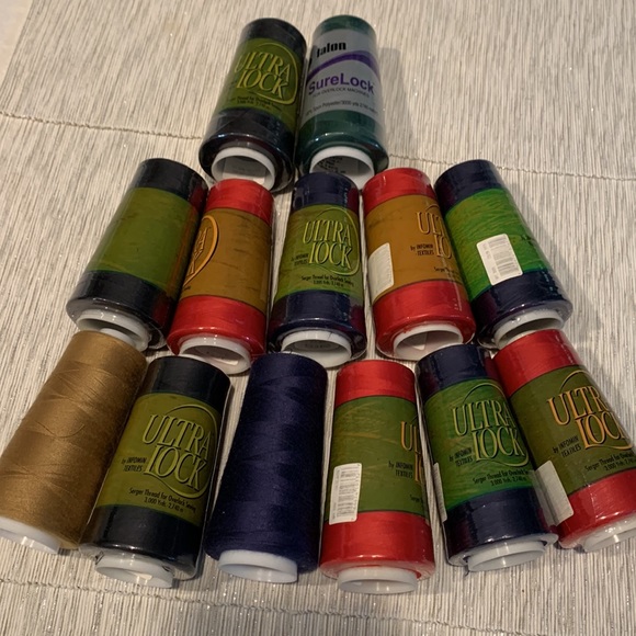 NEW 🧵 Big Bundle of 12 Treads for Overlock Sewing machine - Picture 14 of 14